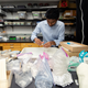 NCSU researcher Saveer Ahmed preparing to work with bed bugs.
